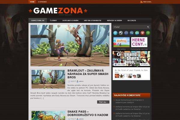 gamezona.sk site used Game Star
