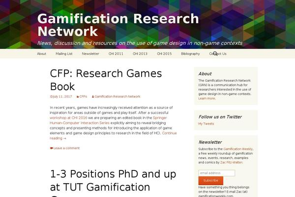 gamification-research.org site used Twenty Thirteen
