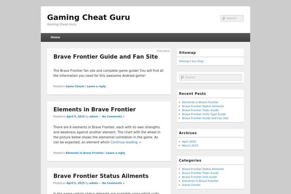 WordPress website example screenshot