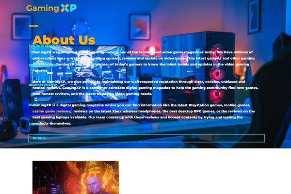 WordPress website example screenshot