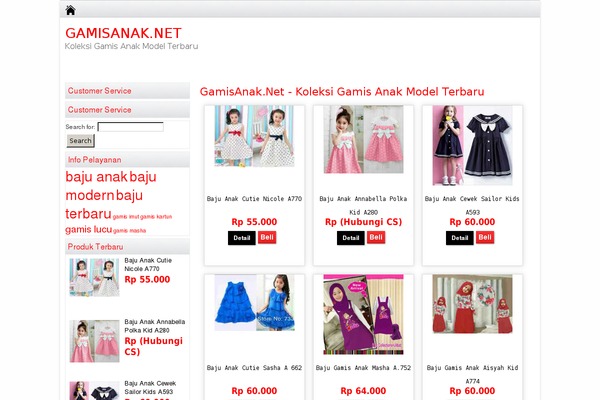 gamisanak.net site used Belanja