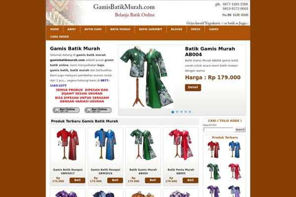 gamisbatikmurah.com site used Virtamart-v2