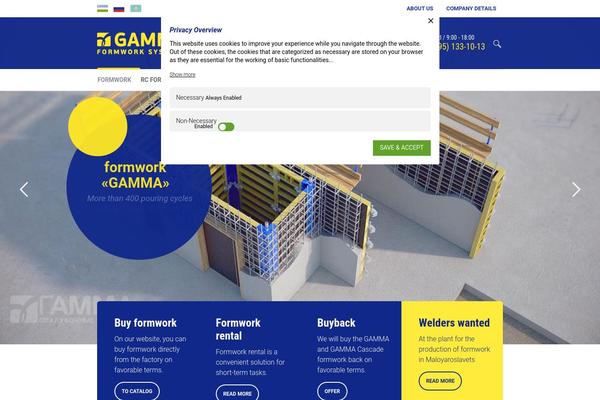 gamma-formwork.com site used Cleanora