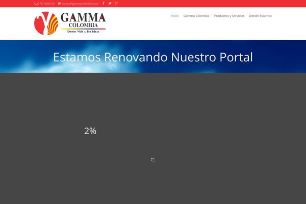 gammacolombia.com site used Gtheme