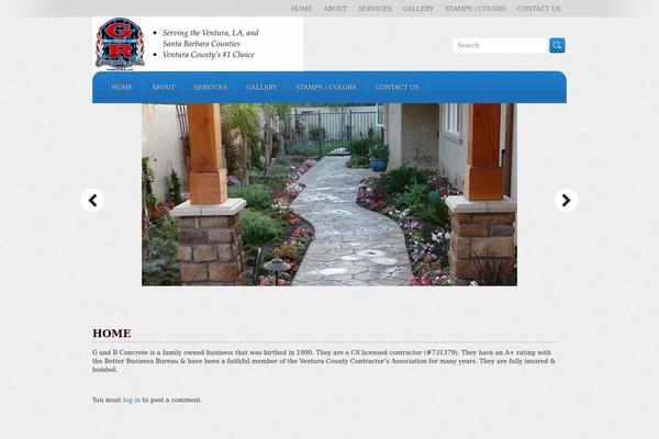 Realty theme site design template sample