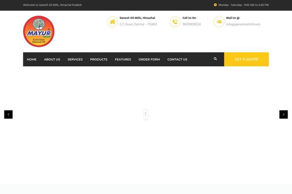 ganeshoilmill.com site used Facto