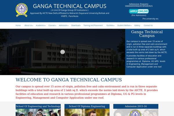 gangatechnicalcampus.com site used Gtc