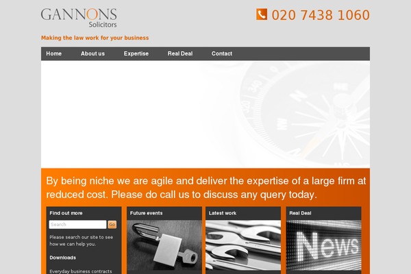 gannons.co.uk site used Gannons