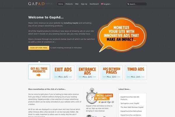 Stacked theme site design template sample