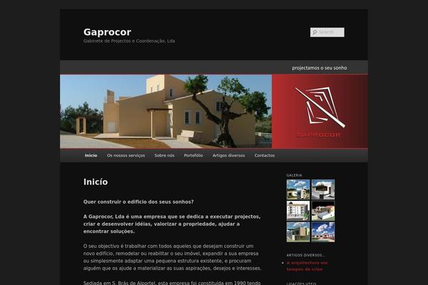 Twenty Eleven theme site design template sample