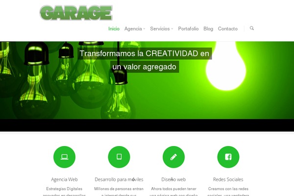 Garage theme site design template sample
