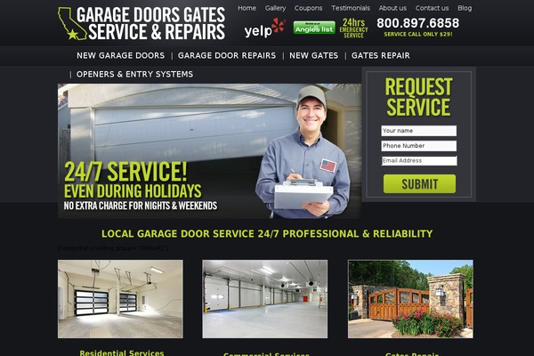 garagedoorsrepairservice.com site used Socal