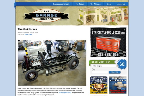 garagejournal.com site used Wp-xpress-theme