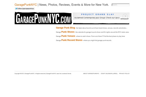 garagepunknyc.com site used Overstand