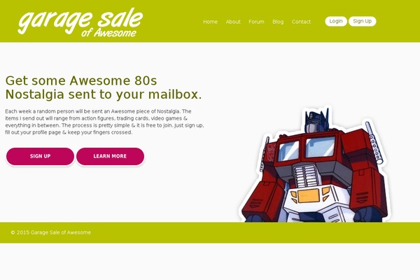 garagesaleofawesome.com site used Garagesaleofawesome-2015