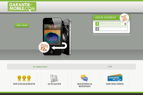 garantie-mobile.com site used Assurtonmobile