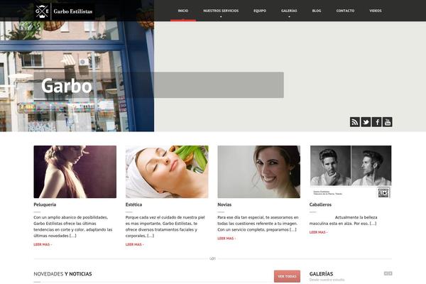 HairPress theme site design template sample