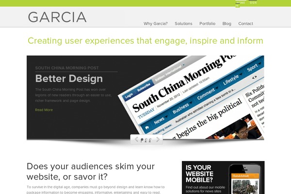 garcia theme websites examples
