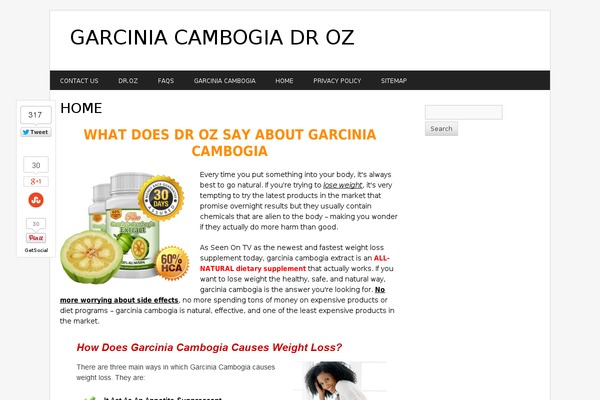 garcinia-cambogia-dr-oz.net site used Reviewify-theme-dse