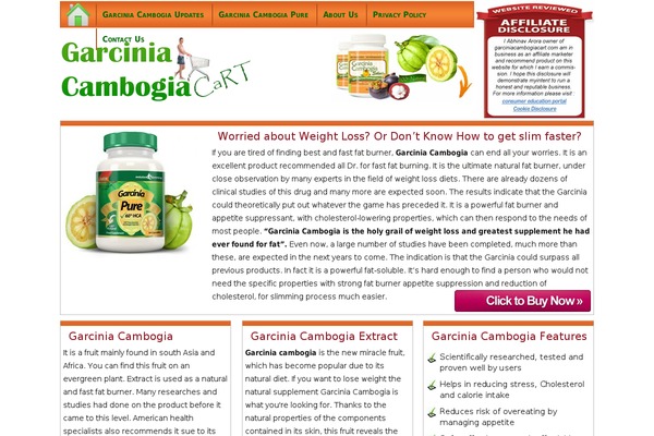 garciniacambogiacart.com site used Garcinia