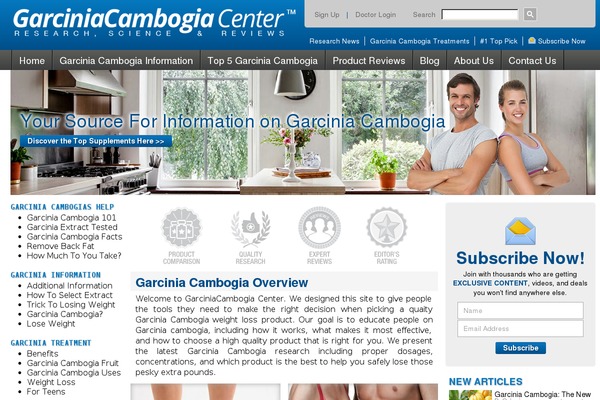 garciniacambogias.com site used Blueview