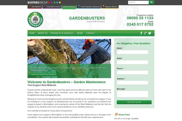 gardenbusters.co.uk site used Gardenbusters
