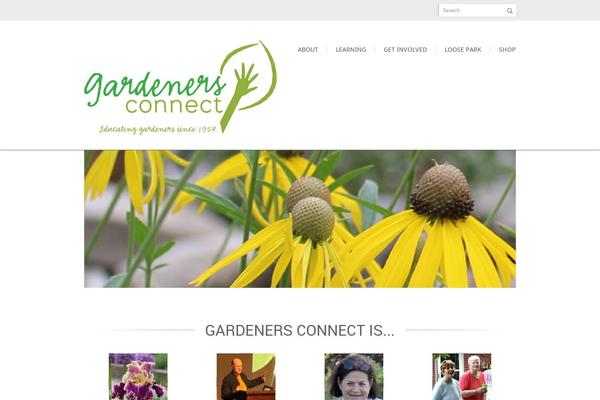 gardenersconnect.org site used Kage-green-gc
