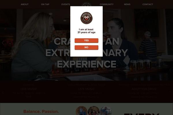 Brewery theme site design template sample