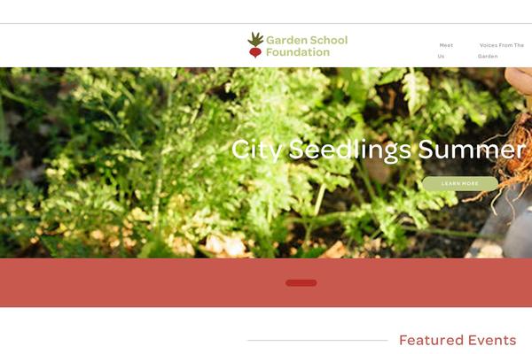 gardenschoolfoundation.org site used Garden-school