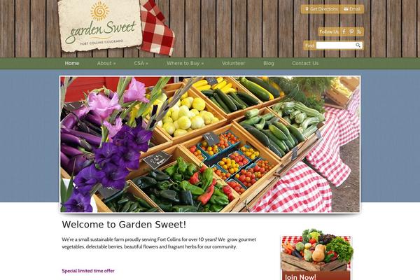 gardensweet.com site used Denali
