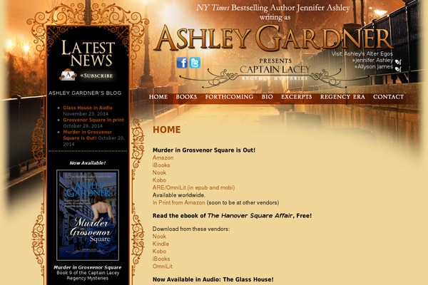 gardnermysteries.com site used Ashleygardnerseries
