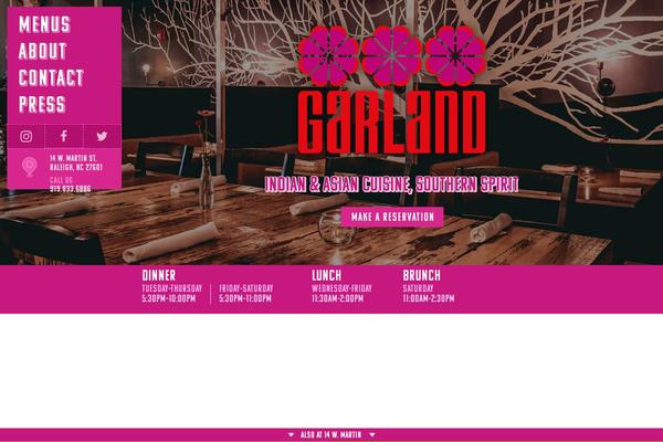 Garland theme site design template sample