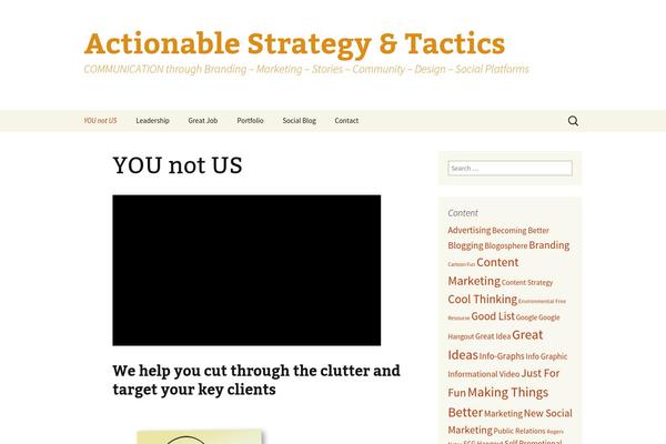 Twenty Thirteen theme site design template sample