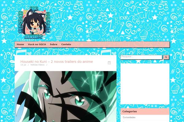 Anime theme site design template sample