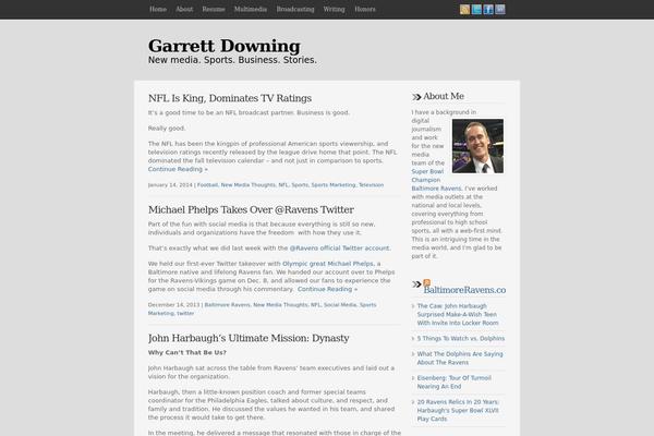 garrettmdowning.com site used Wp Launch