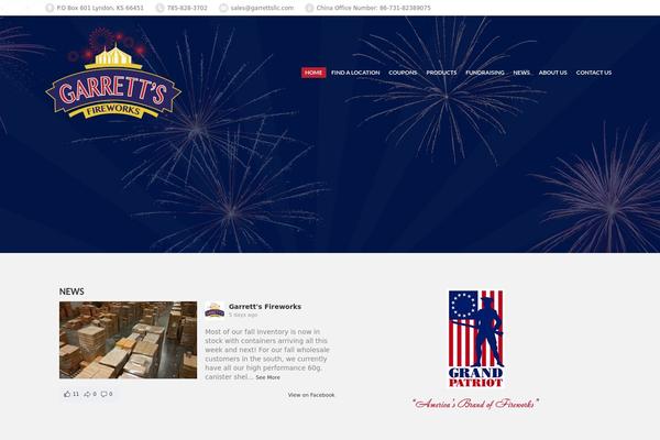garrettsfireworks.com site used PressCore