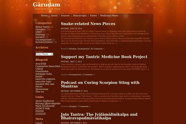 garudam.info site used Premium Modern Orange
