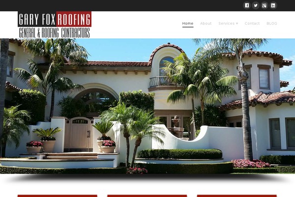 garyfoxroofing.com site used X | The Theme