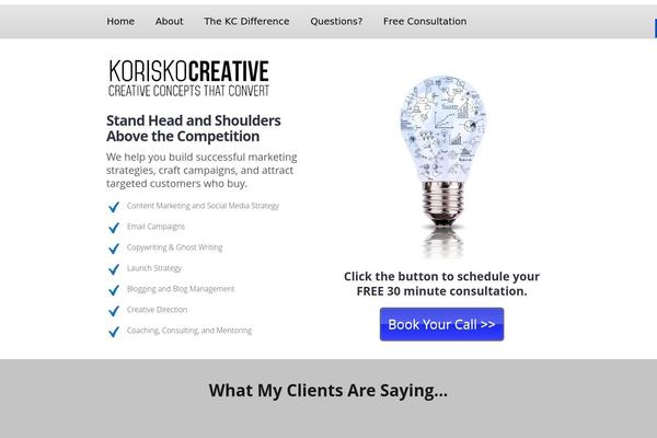 WordPress website example screenshot