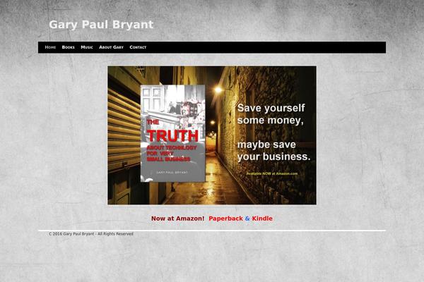 garypaulbryant.com site used Music-press