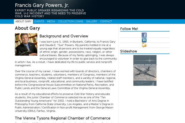 garypowers.org site used Simply Works Core
