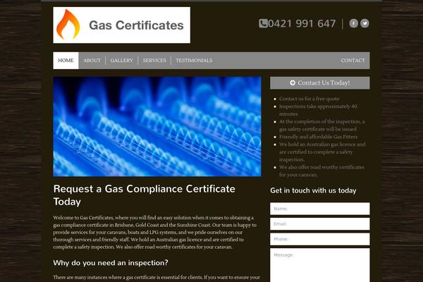 gascertificates.com.au site used Ausweb