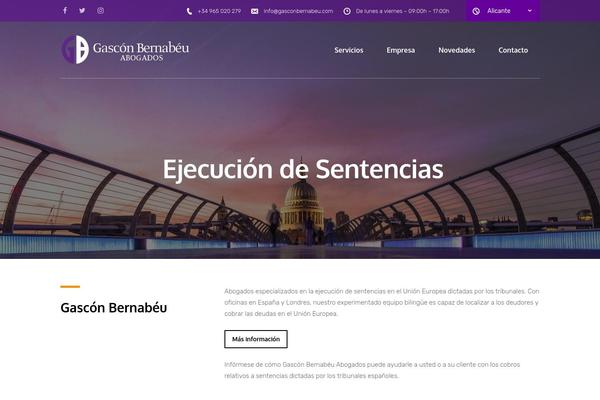 gasconbernabeu.es site used Coporate