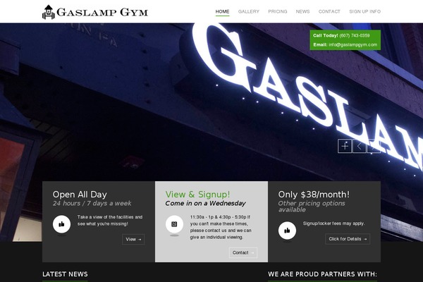 gaslampgym.com site used Gymbase-new