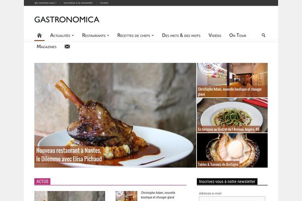 gastronomica.fr site used Newspaper