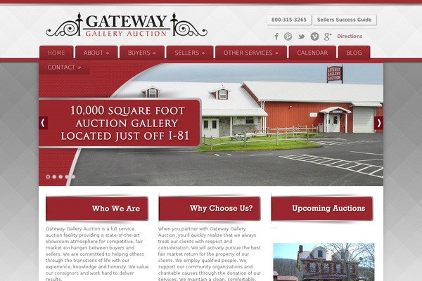 gatewayauction.com site used K2