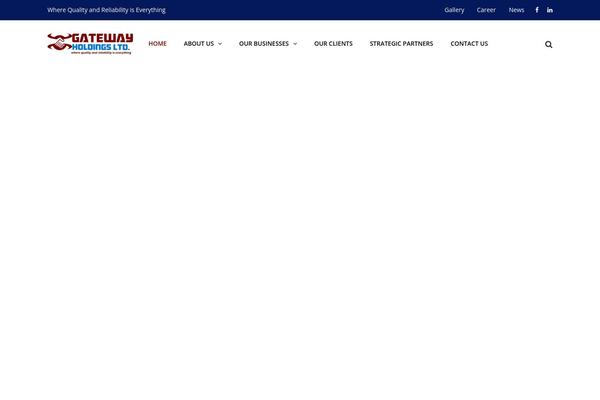 Gateway theme site design template sample