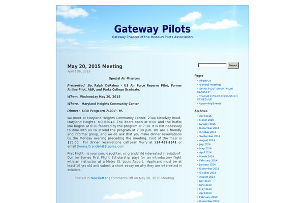gatewaypilots.org site used BlueSky