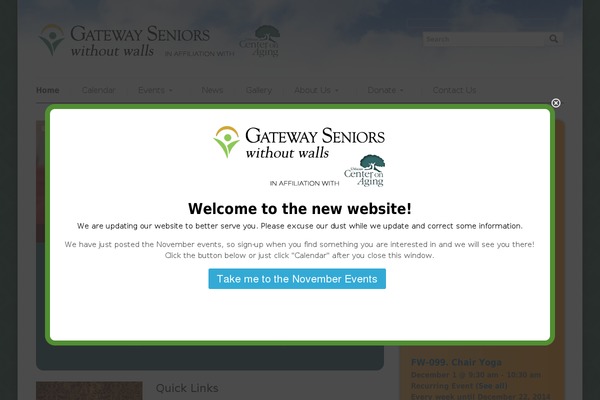 Gateway theme site design template sample