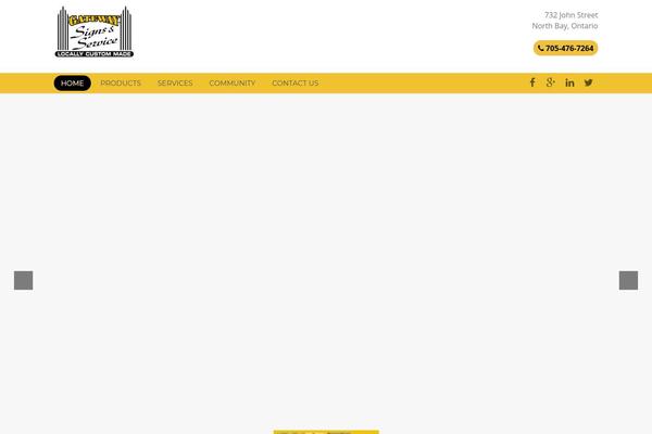 WordPress website example screenshot
